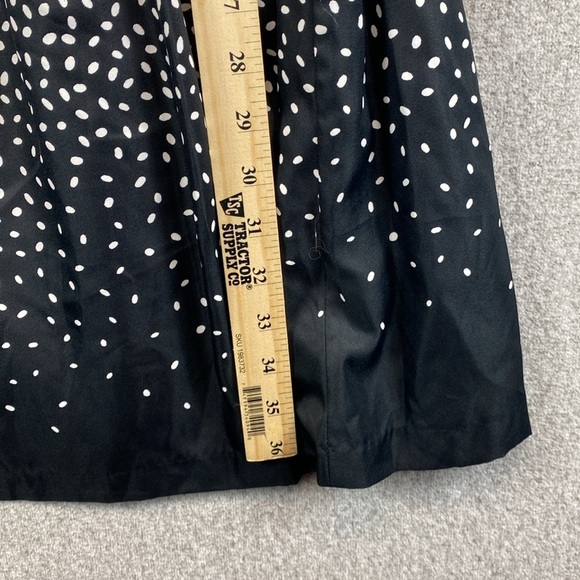 Ann Taylor midi dress polka dot fit and flare size 6 silky smooth sleeveless - Picture 7 of 12